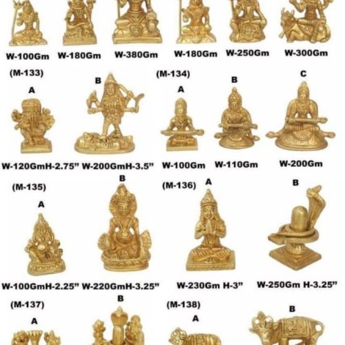 Solid Brass Hindu God Decorative Statue