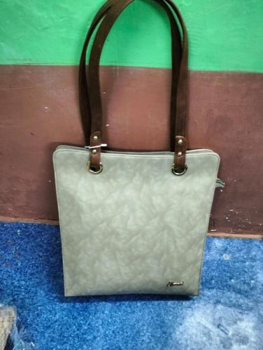 Green Textured Ladies Tote Bag