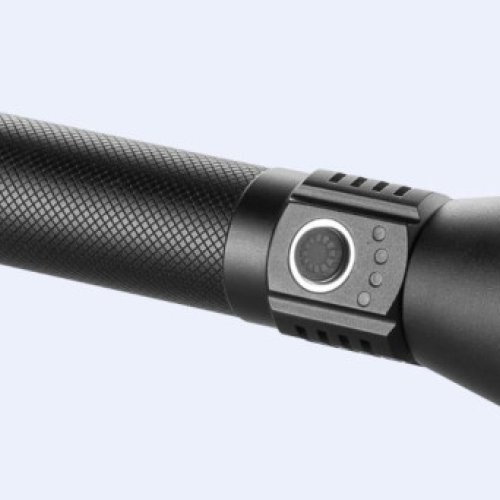 Telescopic Zoom Metal Flashlight