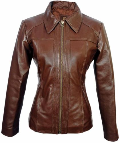 Women Brown Leather Jacket