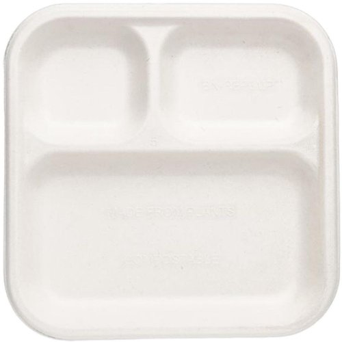 Bagasse 3CP Square Plate
