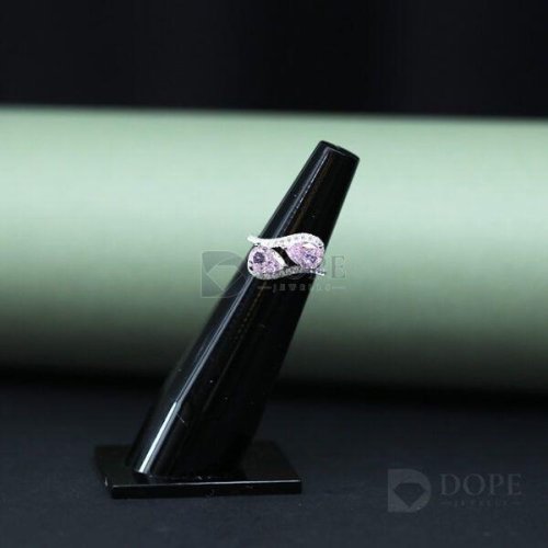 1.0 Carat Pear Solitaire Pink Diamond Ring