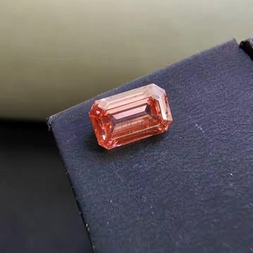 1.00 Carat CVD Lab Grown Pink Emerald Diamond