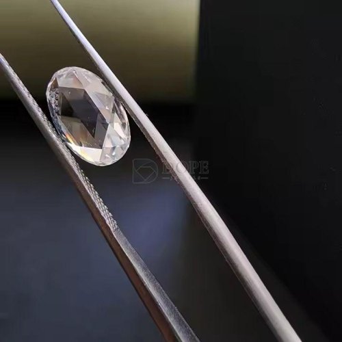 1.445 Carat Fancy Oval Rose Cut CVD Diamond