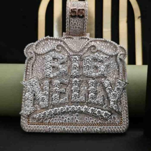 Custom Big Nelly Hip Hop Moissanite Diamond Pendant