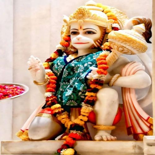 Marble Hanuman Statue