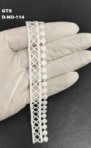 White Cotton Feel Polyester GPO Lace
