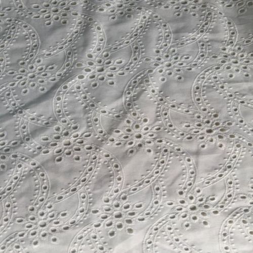 White Cotton Hakoba Dyeable Fabric