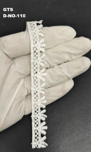 White Designer Polyester GPO Lace