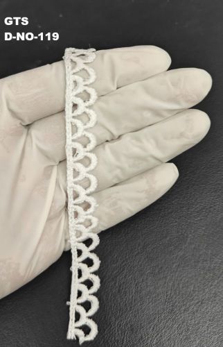 White Lightweight Polyester GPO Lace