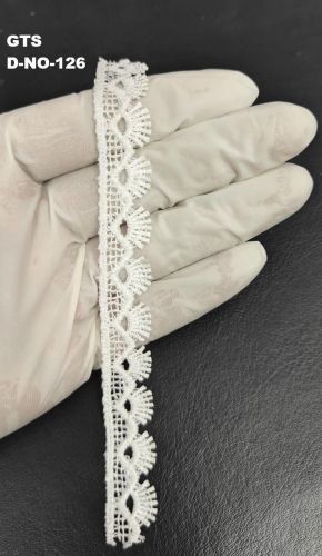 White Polyester GPO Lace Border