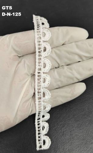 White Polyester GPO Lace Trim