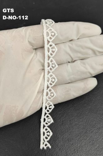 White Saree Border Polyester GPO Lace