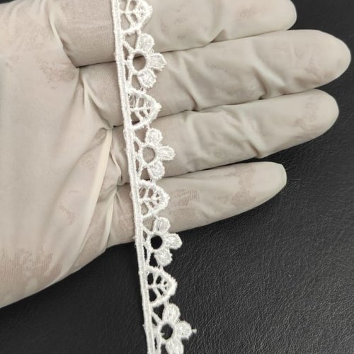 White Soft Finish Polyester GPO Lace