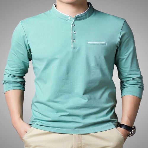 Mens Mandarin Neck T-Shirts