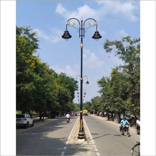 Decorative Dual Arm Street Light Pole