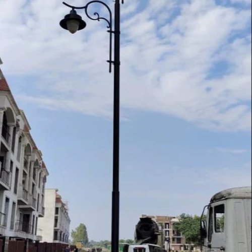Dual Arm Street Light Pole