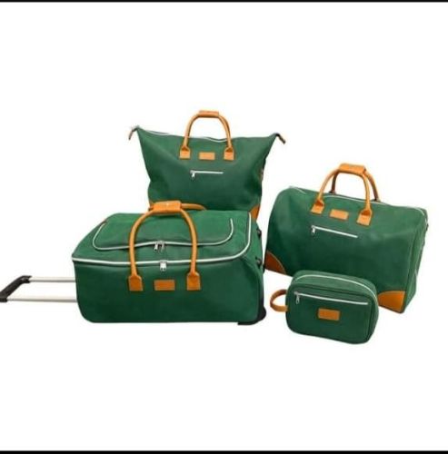Green Rexine Travel Bag