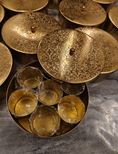 8 Inch Traditional Handcrafted Round Iron Spice Box