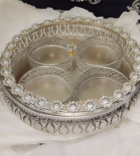 Silver Plated Iron Dry Fruit Basket