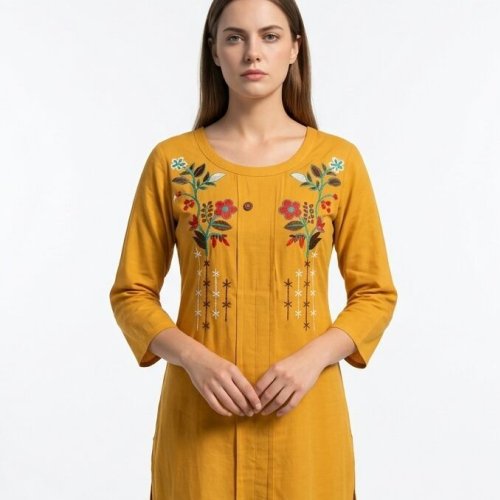Ladies Cotton Embroidered Top