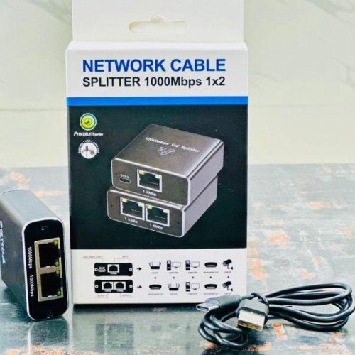 1000Mbps RJ45 Network Cable Splitter