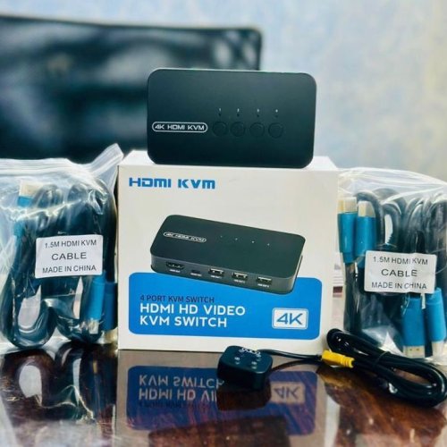 4 Port HDMI KVM Switch with Cable
