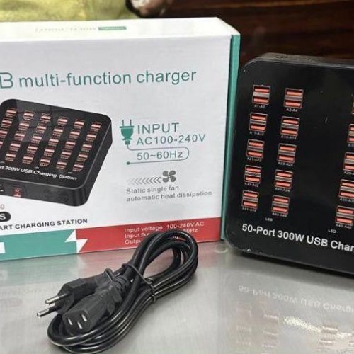 50 Port 300W USB Smart Charging Station