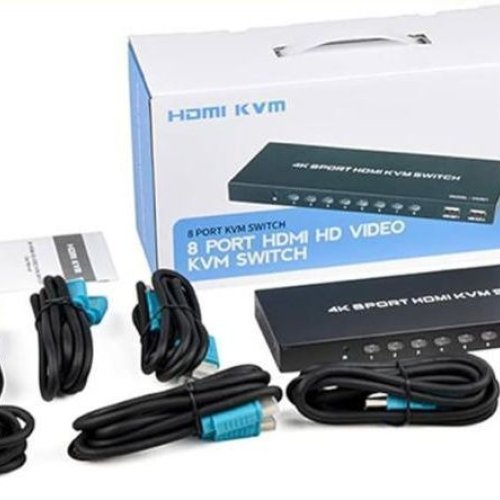 8 Port HDMI KVM Switch with Cable