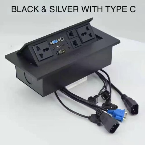 All in-one POP Up Desk Connectivity Box