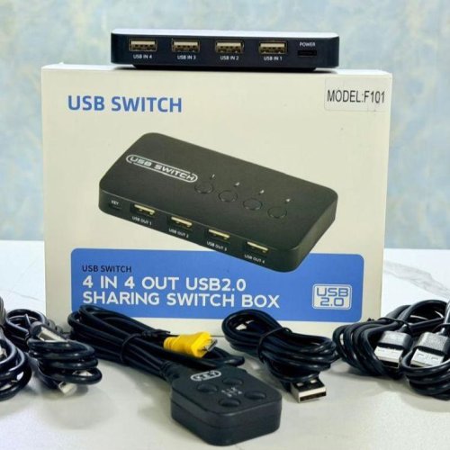 F101 4-in-4-out USB Sharing Switch