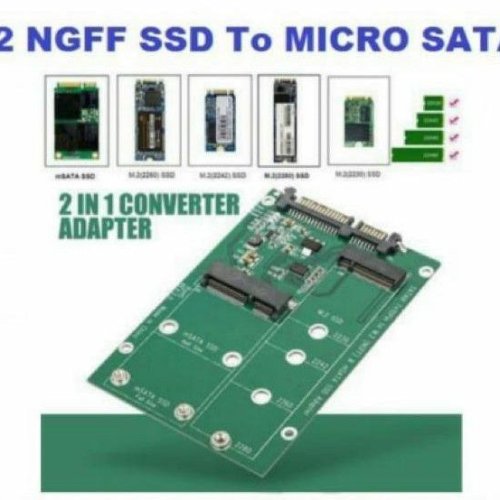 M.2 Ngff to mSATA SSD 2 in 1 Adapter