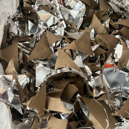 Silver Waste Paper Scrap
