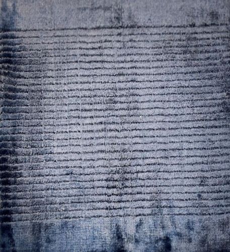 Indigo Blue Handwoven Runner Rug