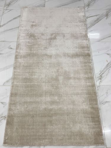 Warm Beige Handwoven Runner Rug