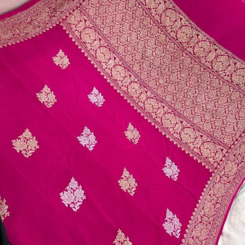 Handwoven Banarasi Kadhwan Saree