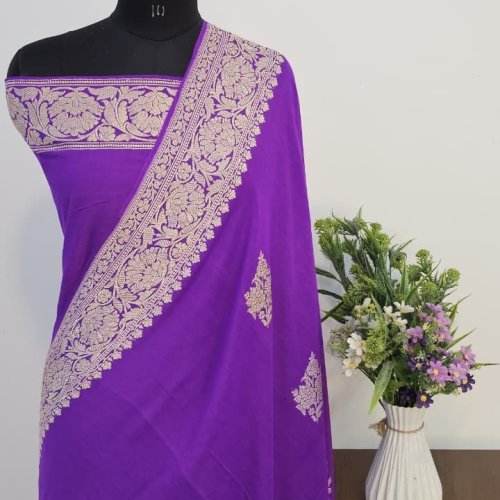 Premium Handwoven Banarasi Kadhwan Saree