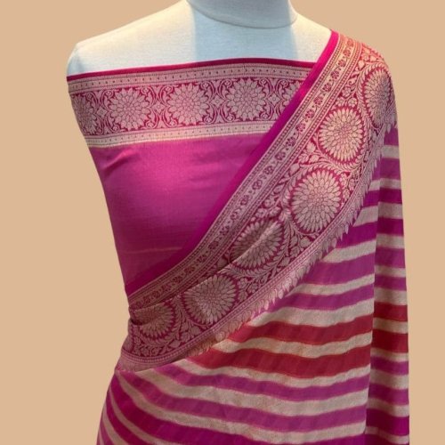 Pure Banarasi Chiffon Saree