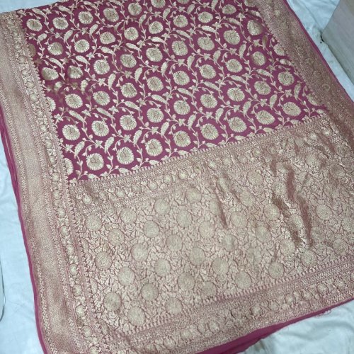 Soft Banarasi Khaddi Georgette Silk Saree