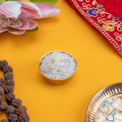 Sacred Ritual Offering Pooja Chawal