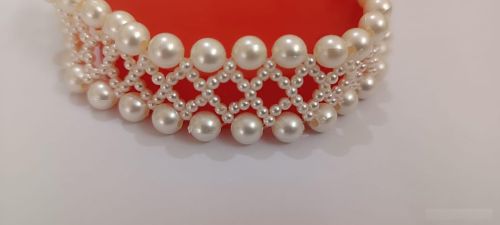 Pearl Mesh Designer Choker Necklace