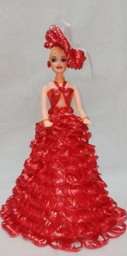 Red Ribbon Designer Dress Doll