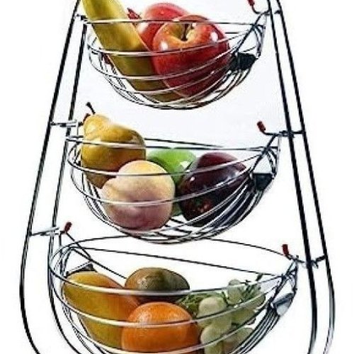 Stainless Steel Swing Fruit Basket Stainless Steel Swing Fruit Basket
