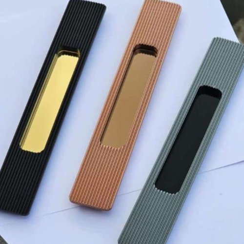 Ribbed Aluminum Concealed Handle