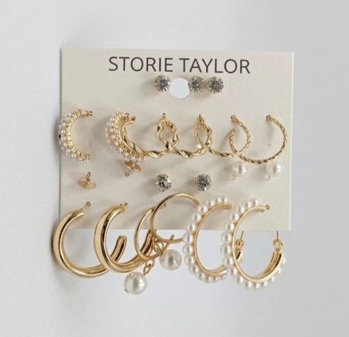 Storie Taylor Branded Fashion Earring Set