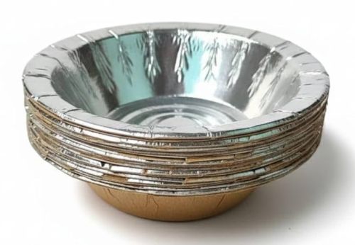7 Inch Round Silver Paper Dona