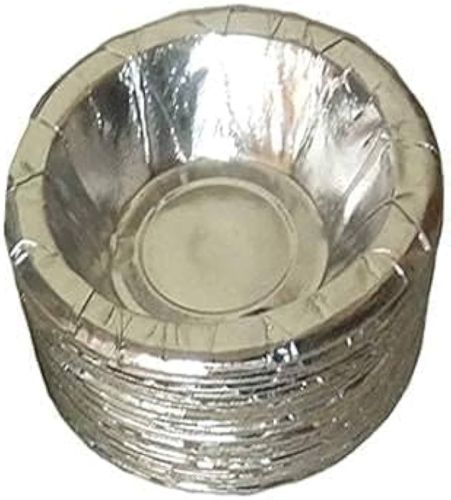 8 Inch Round Silver Paper Dona