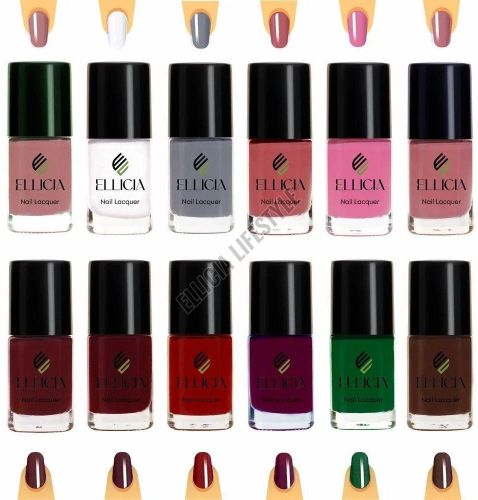 Ellicia Dark Multicolor Nail Polish Set