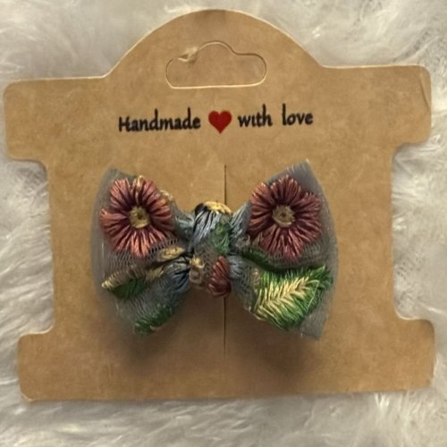 Flower Bow Clips