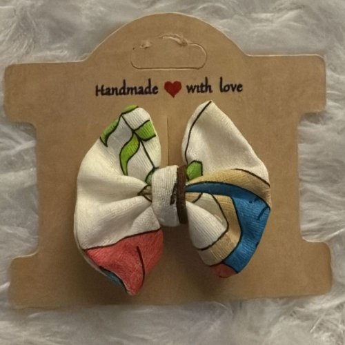 Printed Bow Clip